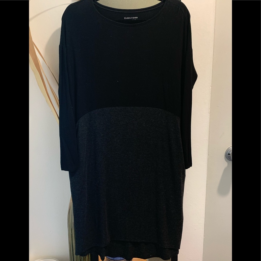 Eileen Fisher Viscose Jersey Pocket Dress